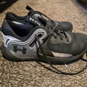 Under Armour Black and Gray Athletic Shoes